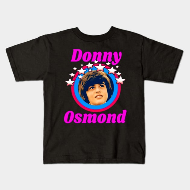 Donny-Osmond Kids T-Shirt by Lula Pencil Art